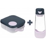 b.box Svačinový box střední + Sport lahev 600 ml - indigo/růžová – Zboží Mobilmania