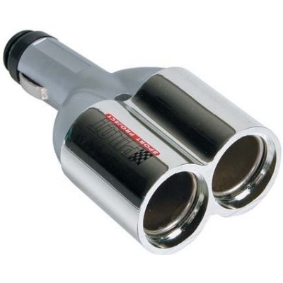 Lampa Italy Rozdvojka do auta 12V 10A pevná chrom – Zbozi.Blesk.cz