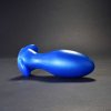 Anální kolík Topped Toys Gape Keeper 75 Blue Steel, prémiový silikonový anální kolík 16 x 6,1 cm