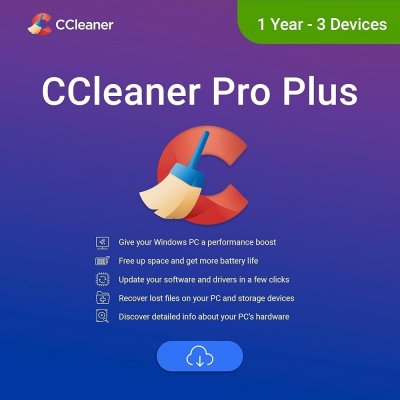 CCleaner Professional Plus 3 lic. 12 měs. (cpp.3.12m) – Hledejceny.cz