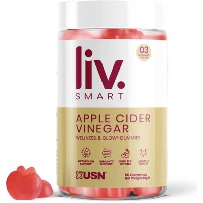 USN LivSMART apple cider gummies 60 ks – Hledejceny.cz