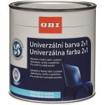 Obi 2 v 1 Univerzální barva 0,5 l hedvábně matná bílá krémová – Zboží Mobilmania