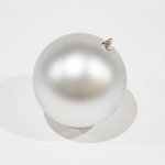 DECOLED Velká vánoční koule 20 cm, stříbrná, matná, UV – Hledejceny.cz
