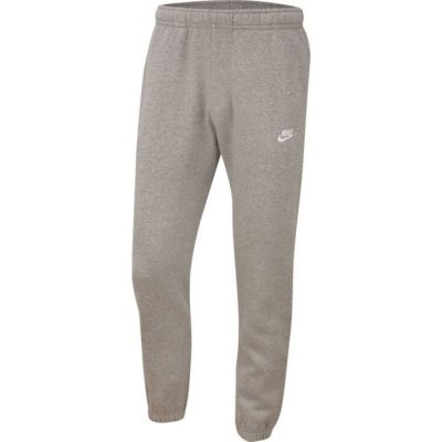 Nike Sportswear Club pant dark grey heather/matte silver/white – Zboží Dáma