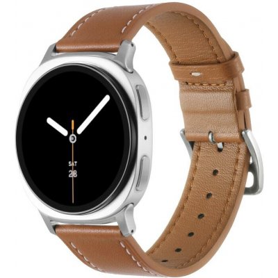 VSECHNONAMOBIL 124052 LEATHER Kožený řemínek pro Samsung Galaxy Watch8 / Watch8 Classic světle hnědý – Zboží Živě