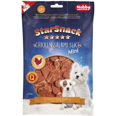 Nobby StarSnack Chicken Salami Slice 70 g