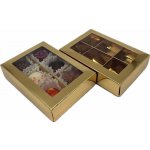 Krabička s průhledným okénkem na 6 pralinek 11x8x2 cm bílá – Zboží Dáma