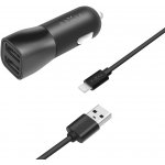 Fixed CL nabíječ Apple Lightning s MFI, 15W, Black FIXCC15-2UL-BK