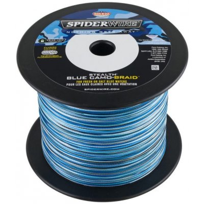 SpiderWire Šňůra StealthSmooth8 Blue Camo 1m 0,19mm 18kg