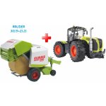 Bruder 3015 Traktor Claas Xerion 5000 + Bruder 2121 Balíkovač CLAAS Rollant 250 – Hledejceny.cz