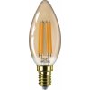 Žárovka Philips LED filament žárovka E14 B35 6W 40W 470lm 1800K nestmívatelná, jantarová