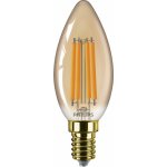 Philips LED filament žárovka E14 B35 6W 40W 470lm 1800K nestmívatelná, jantarová – Hledejceny.cz