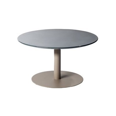 Tribu T-Table 125x35 cm rám lakovaná nerez white deska glazovaný lávový kámen linen