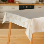 Takoy Vánoční ubrus 150x200 cm zlatý stromek-HT-00581 | 150 x 200 cm – Zboží Mobilmania