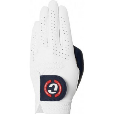 Duca Del Cosma Elite Pro Sentosa Mens Golf Glove Levá Bílá/Navy M