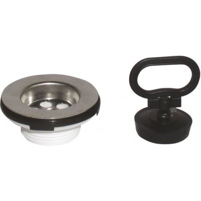 Dřezová nerez výpust 1'1/2, zátka s uchem – Hledejceny.cz