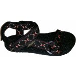 Sandály Bufo Sport 9676 černé červené – Zboží Dáma