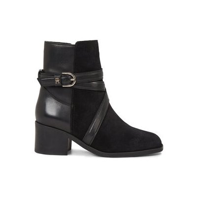 Tommy Hilfiger polokozačky Elevated Essential Midheel Boot FW0FW07515 Black – Zboží Mobilmania