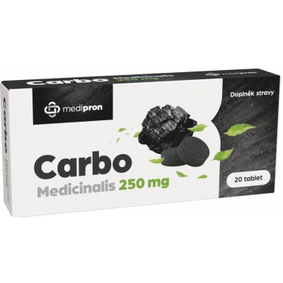 Medipron Carbo Medicinalis 20 tablet – Hledejceny.cz