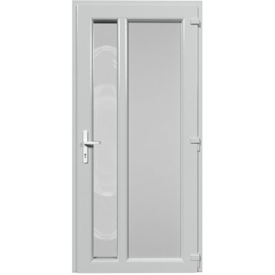 Aluplast Vchodové dveře Ideal 4000 Typ 09 Jednokřídlé Bílá - Bílá 110 x 220 cm – Hledejceny.cz