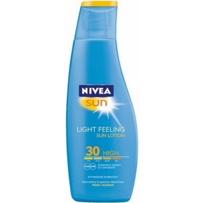 Nivea Sun Light Feeling lehké pečující mléko na opalování SPF20 200 ml