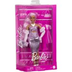 Mattel Barbie Deluxe Modelka Metalické Šaty – Zboží Dáma