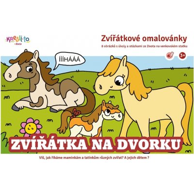 Zvířátka na dvorku Zvířátkové omalovánky – Zbozi.Blesk.cz