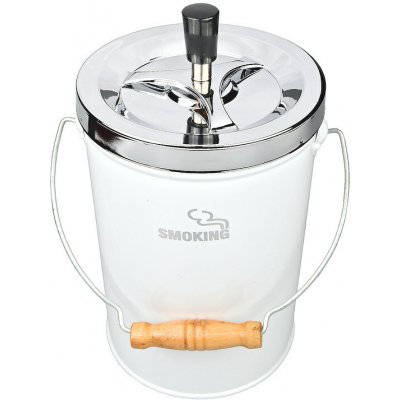 KRCZ Cigaretový popelník kovový otočný Bigger Smoke bílý – Zboží Dáma