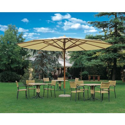 Slunečník SCOLARO Palladio Telescopic 5 m natur A1N – Hledejceny.cz
