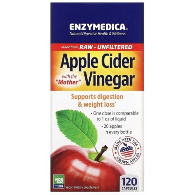 Enzymedica Apple Cider Vinegar 355 mg 120 kapslí – Hledejceny.cz