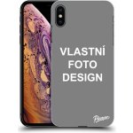 Pouzdro Picasee silikonový Apple iPhone XS Max - Vlastní design/motiv černé – Zboží Mobilmania