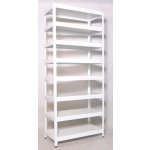 Biedrax Regál 45 x 120 x 270 cm bílý 8 polic – Hledejceny.cz