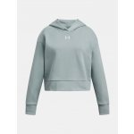 Under Armour Rival Fleece Crop Hoodie K šedá – Zboží Dáma