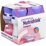 NUTRIDRINK COMPACT S PŘÍCHUTÍ JAHODOVOU POR SOL 4X125ML – Hledejceny.cz