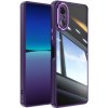 Pouzdro a kryt na mobilní telefon Sony PROTEMIO 81353 ACRYLO Ochranný kryt pro Sony Xperia 10 VI fialový