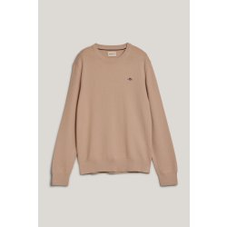 Gant Structured Cotton C-neck hnědá