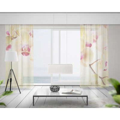 IMPAR Záclony Žlutá orchidea (Rozměr záclony: 150x250) – Zboží Mobilmania