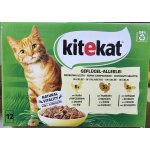 Kitekat Drůbeží hody s kuřecím masem krůtím drůbeží v želé 12 x 85 g – Hledejceny.cz