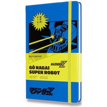 Moleskine Go Nagai tvrdé desky L linkovaný modrý A5