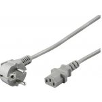PremiumCord 240V 2m CEE7 pravoúhlý/IEC C13 šedý kpsp2g – Sleviste.cz