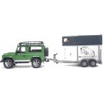 Bruder 2592 Auto Land Rover přepravní s koněm – Zboží Dáma