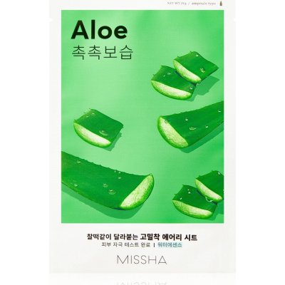 Missha Zklidňující plátýnková maska s aloe Airy Fit Sheet Mask Aloe - 19 g 1 ks – Zboží Dáma