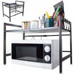 Verk 07128 Nastavitelný kuchyňský stojan na mikrovlnku černý – Hledejceny.cz