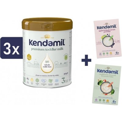 Kendamil 3 Premium HMO+, 3 x 800 g – Hledejceny.cz