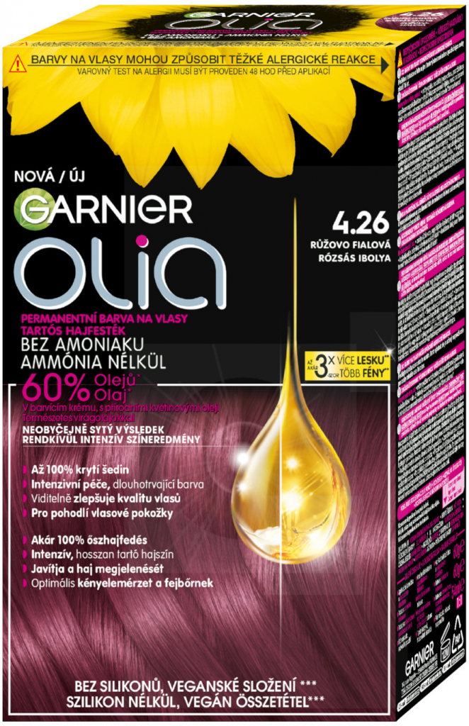 Garnier Olia barva na vlasy 4.26 Růžovo fialová