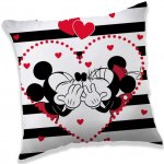 Jerry Fabrics Polštář Mickey a Minnie stripes 40x40 – Sleviste.cz