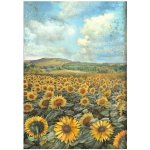 Stamperia Rýžový papír Sunflower art Krajina – Sleviste.cz