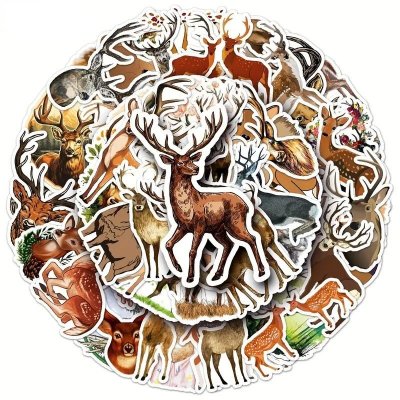 Set 50 samolepek jelen (Samolepky jelen) – Zboží Mobilmania