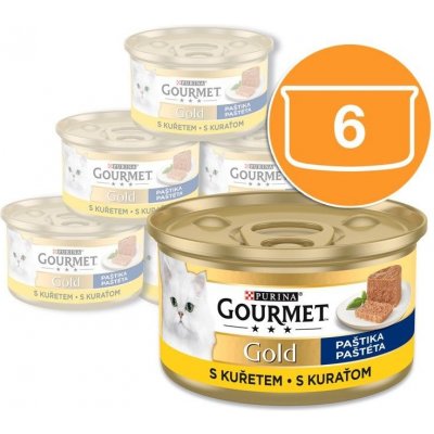 Gourmet Gold s kuřecím masem 6 x 85 g – Zboží Mobilmania