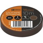 Emos F61517 Elektroizolační páska PVC 15 mm x 10 m hnědá – HobbyKompas.cz